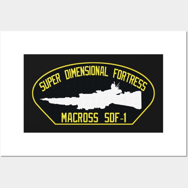 Macross SDF-1 Hat Patch Wall Art by PopCultureShirts